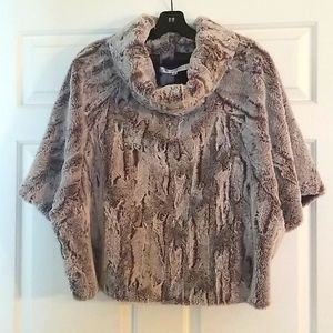 Joanne Beck Faux Fur Poncho